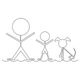 stick family border 002